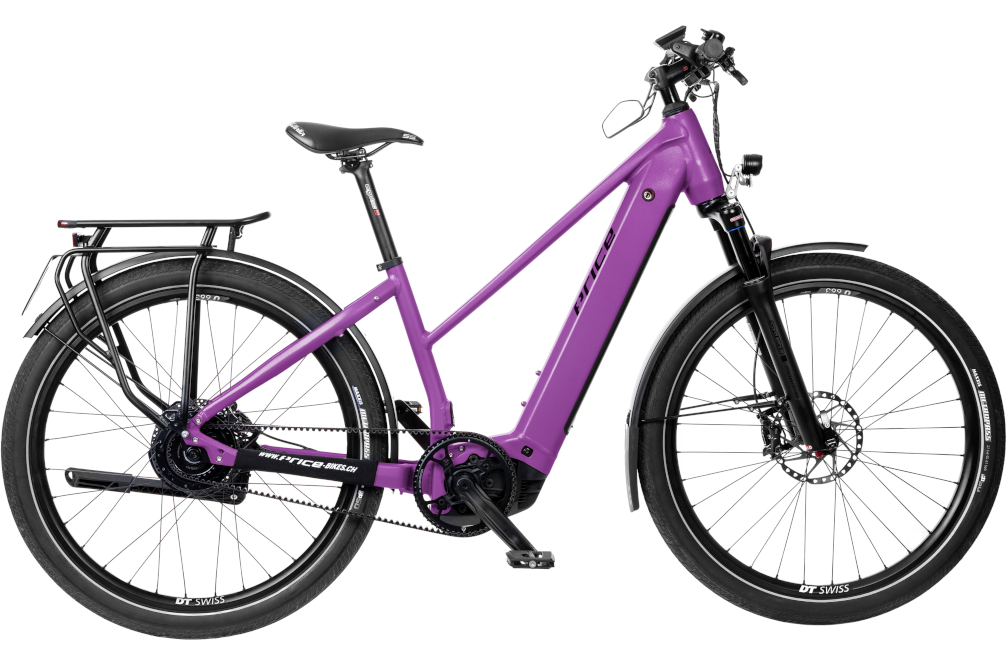PRICE E-Bike mit Trapezrahmen